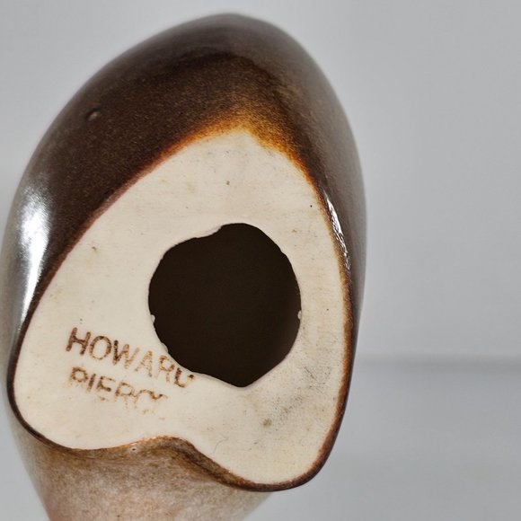Vintage Howard Pierce Duck Bird Goose Figurine Stretched Neck - Picture 6 of 8